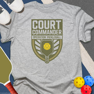 Court Commander Pickleball T-Shirt