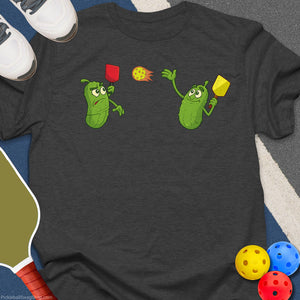 Pickles Playing Pickleball T-Shirt