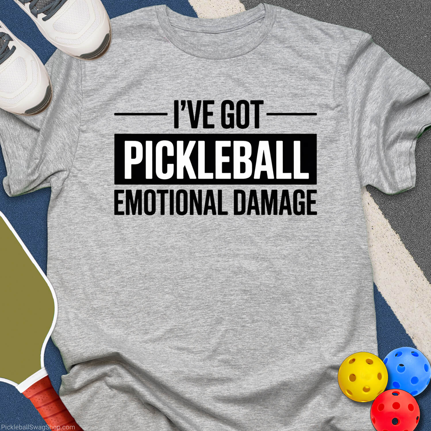 Pickleball Emotional Damage T-Shirt