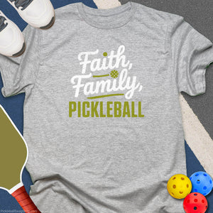 Faith Family Pickleball T-Shirt