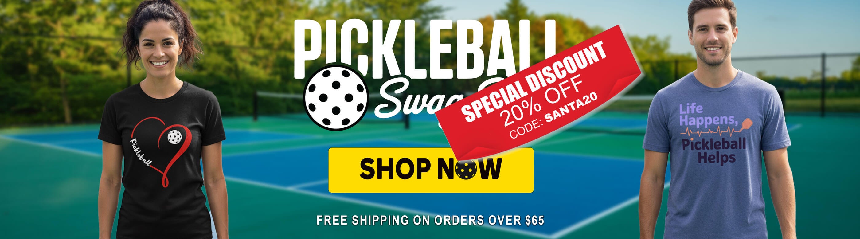 pickleball swag shop banner