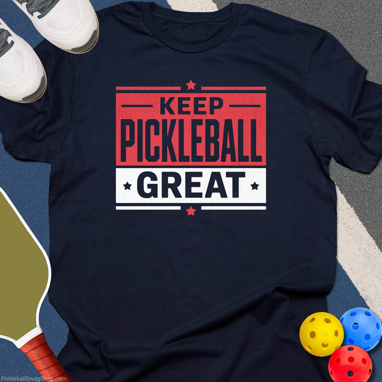 Keep Pickleball Great USA T-Shirt
