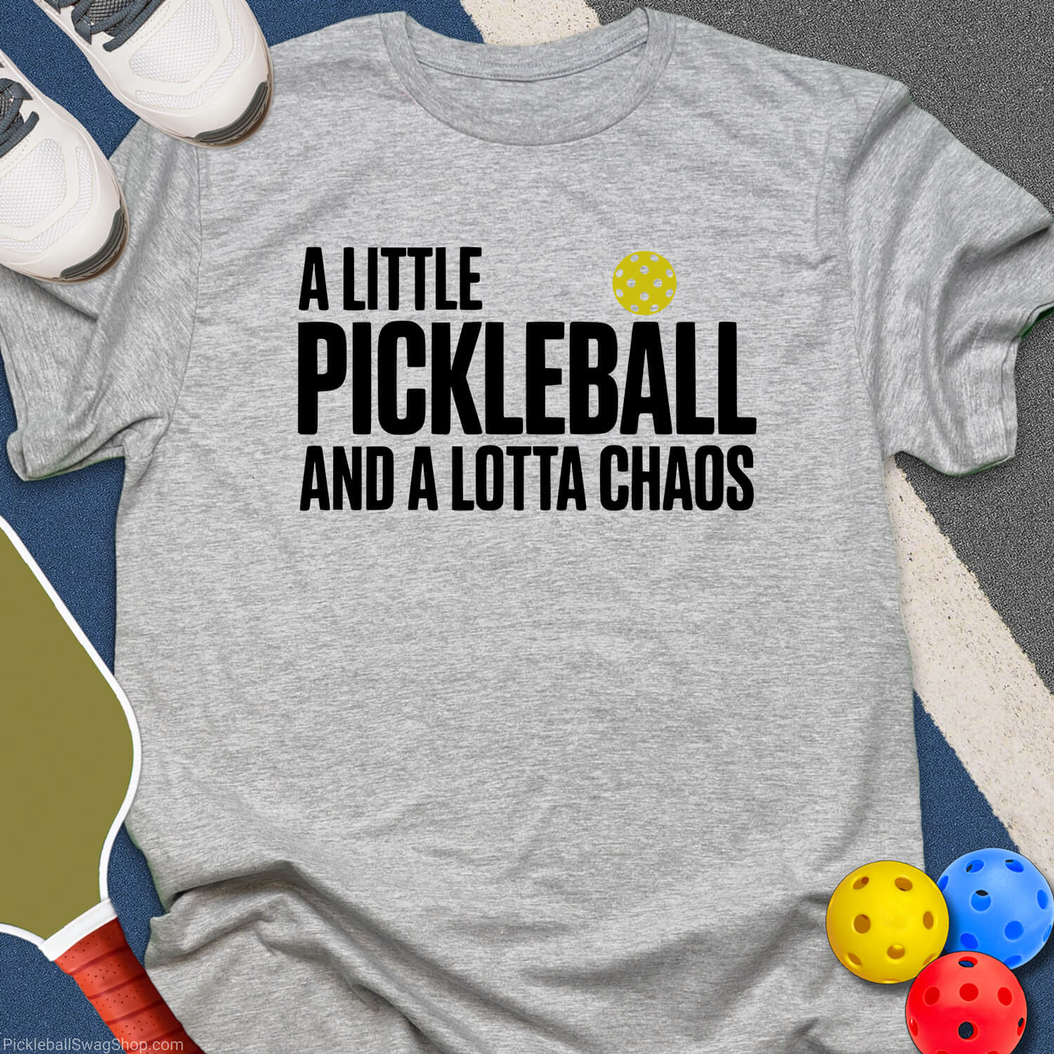 Little Pickleball Lotta Chaos T-Shirt