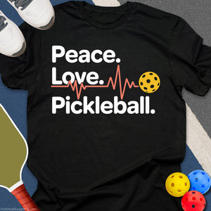 Peace Love Pickleball T-Shirt