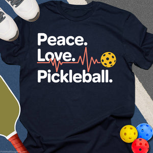 Peace Love Pickleball T-Shirt