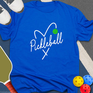 Heart Pickleball Ball T-Shirt