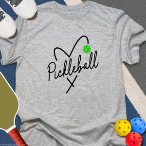 Heart Pickleball Ball T-Shirt