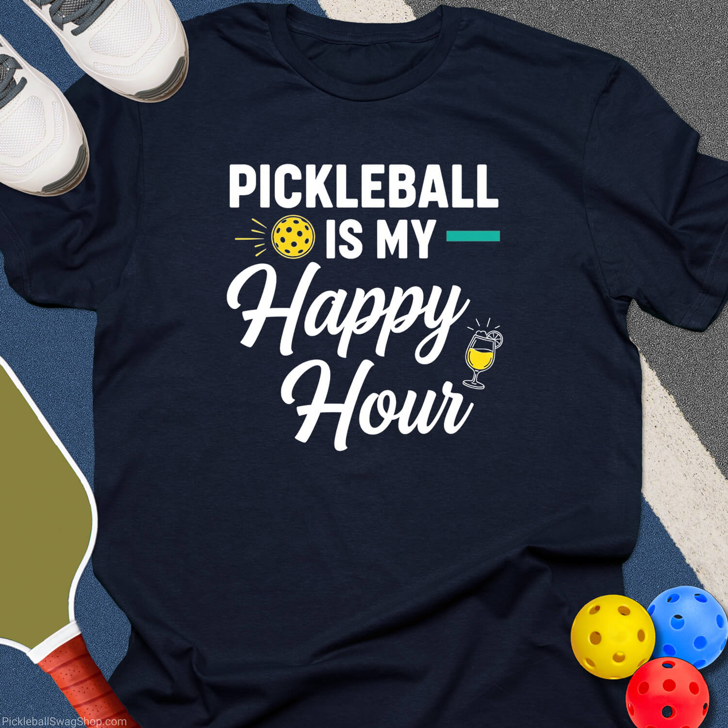 Happy Hour Pickleball T-Shirt