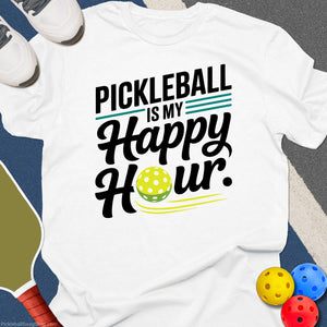 Pickleball My Happy Hour T-Shirt