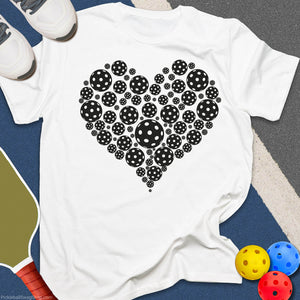 Heart of Pickleball Balls T-Shirt