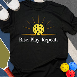 Pickleball Rise Play Repeat T-Shirt
