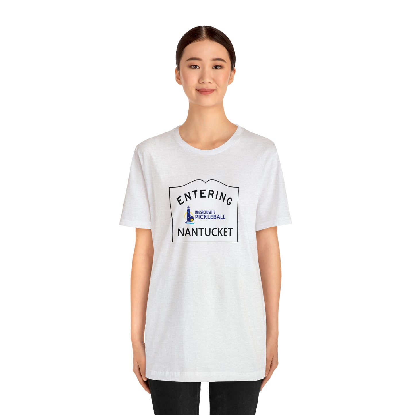 Nantucket, Mass Pickleball Short Sleeve T-Shirt