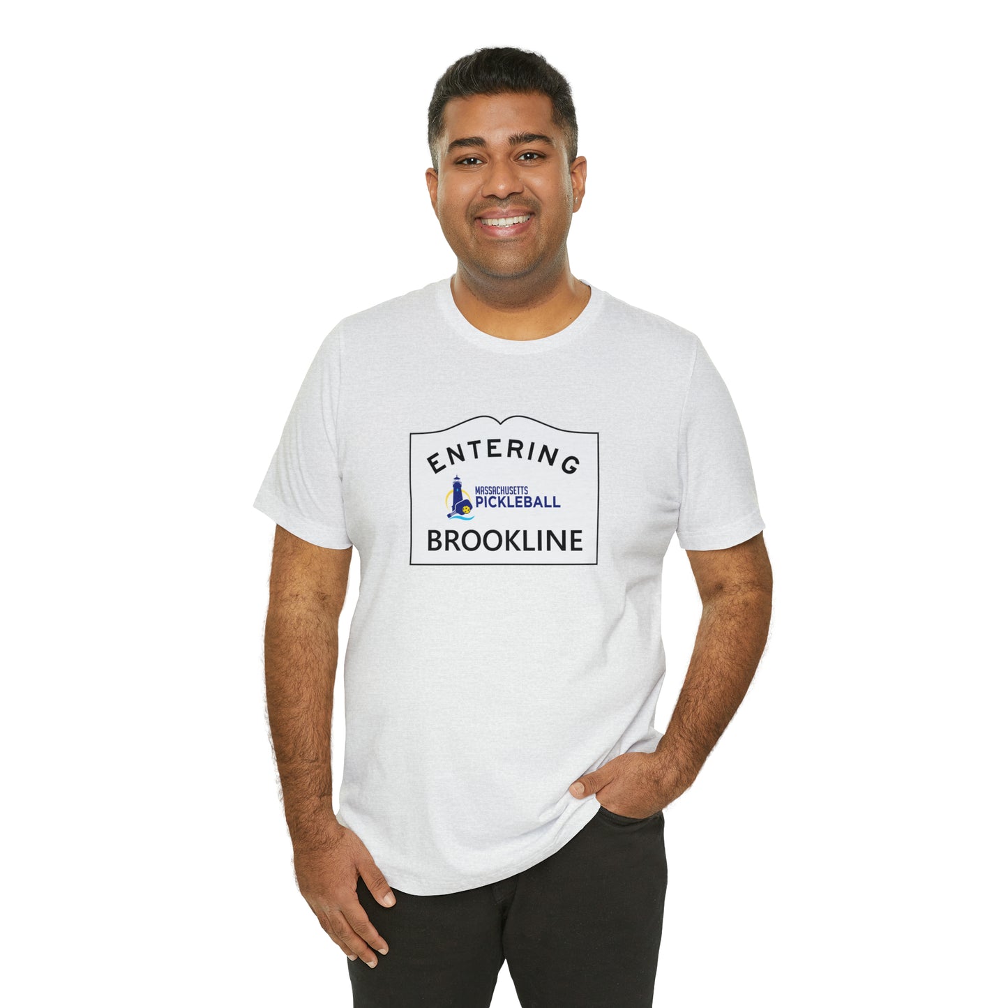 Brookline, Mass Pickleball Short Sleeve T-Shirt