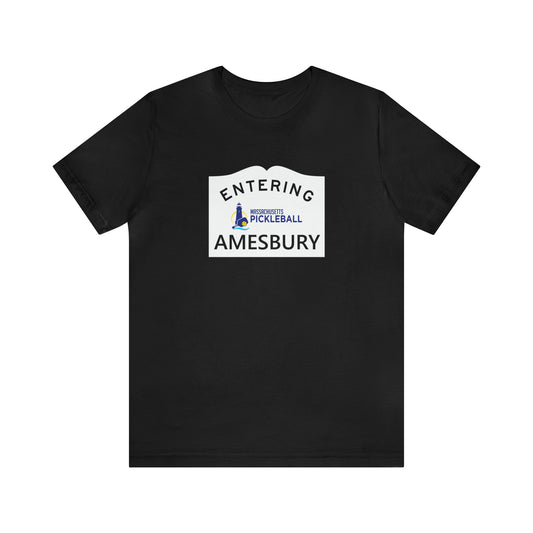 Amesbury, Mass Pickleball Short Sleeve T-Shirt
