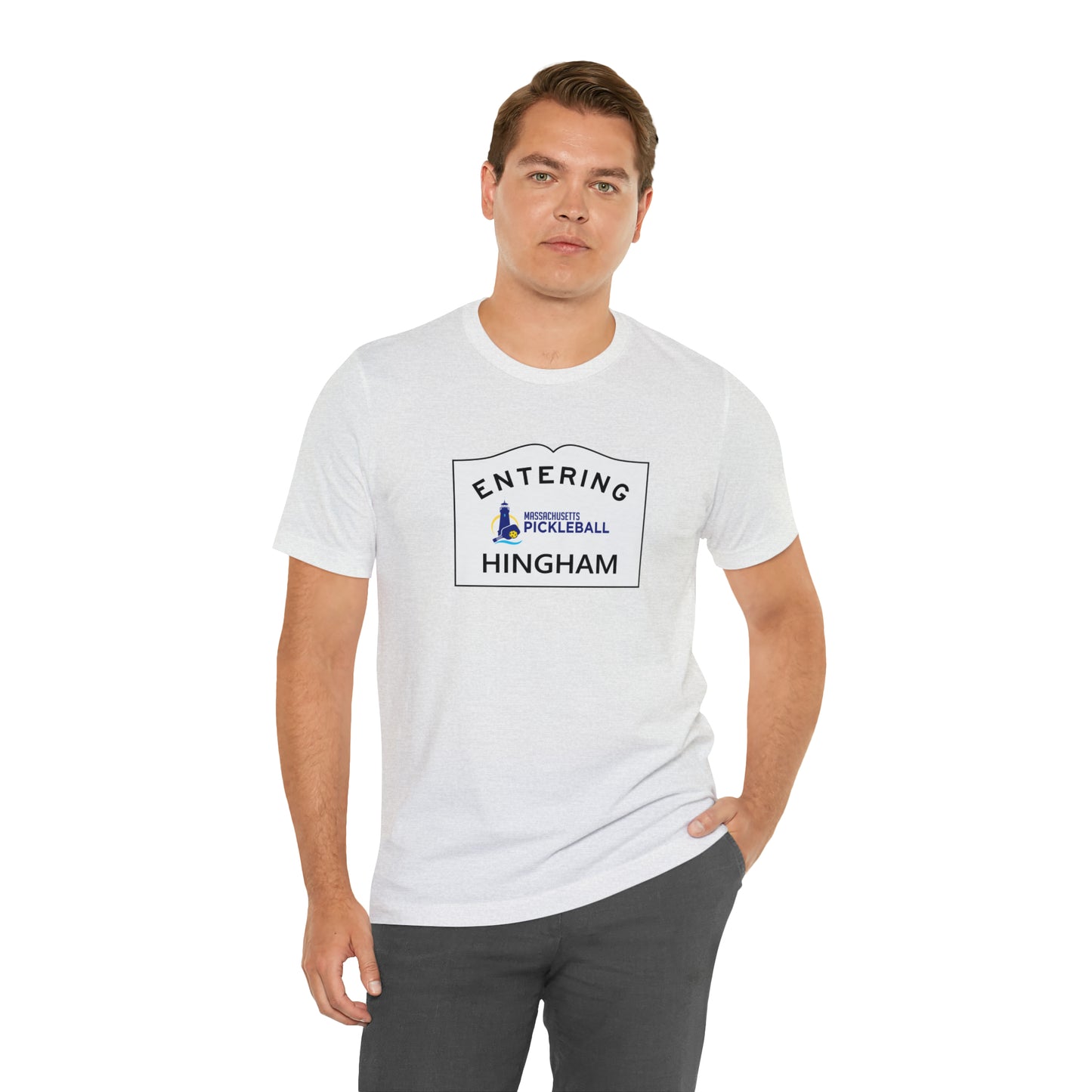 Hingham, Mass Pickleball Short Sleeve T-Shirt