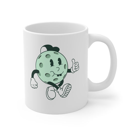 Pickleball Cartoon Character - Custom Mug