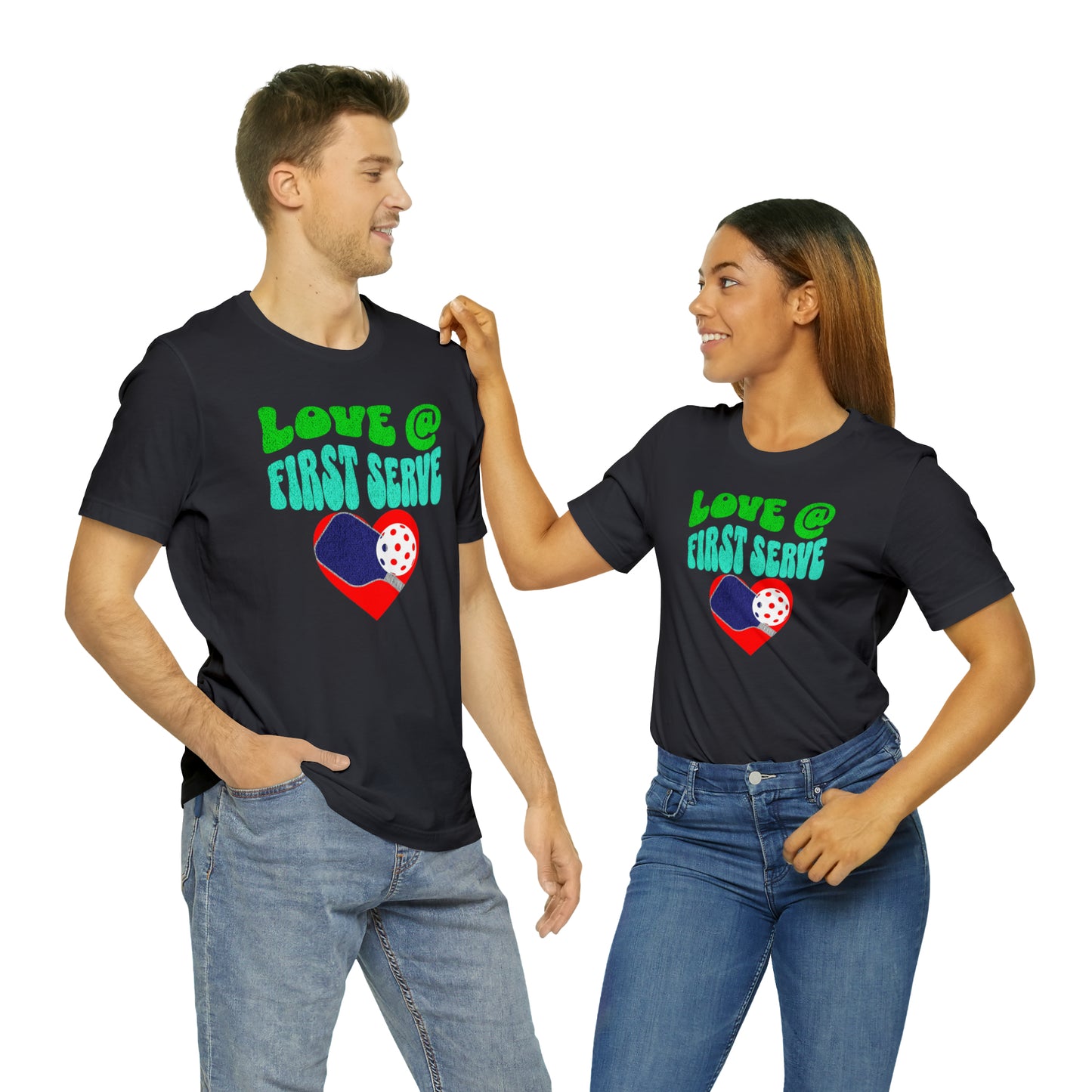 Love at First Serve Pickleball T-Shirt for Passionate Players
