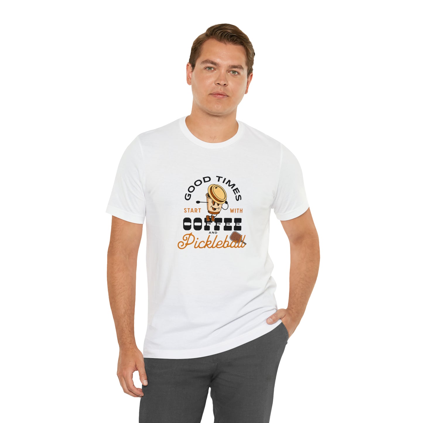 Coffee & Pickleball Power Play Unisex T-Shirt
