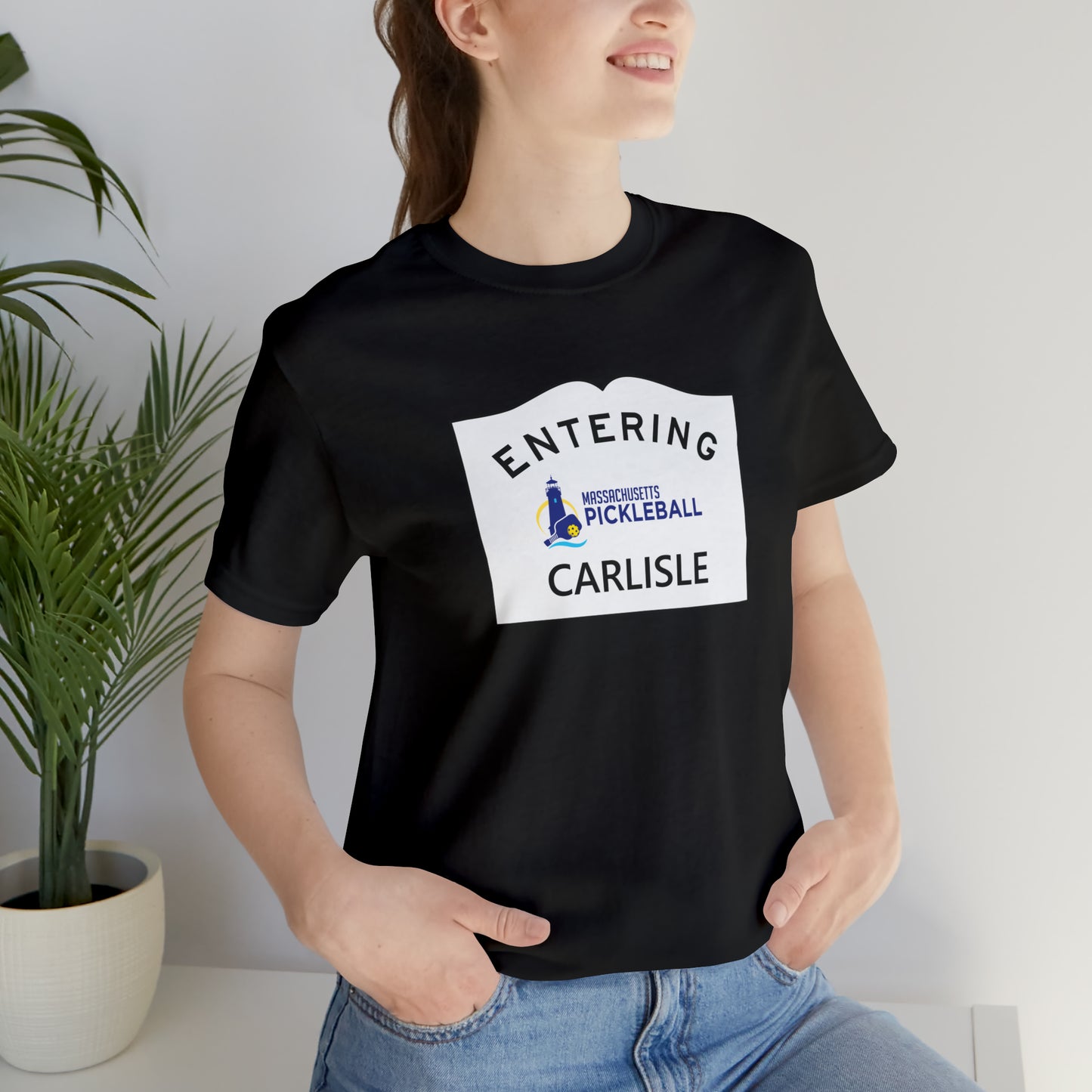 Carlisle, Mass Pickleball Short Sleeve T-Shirt