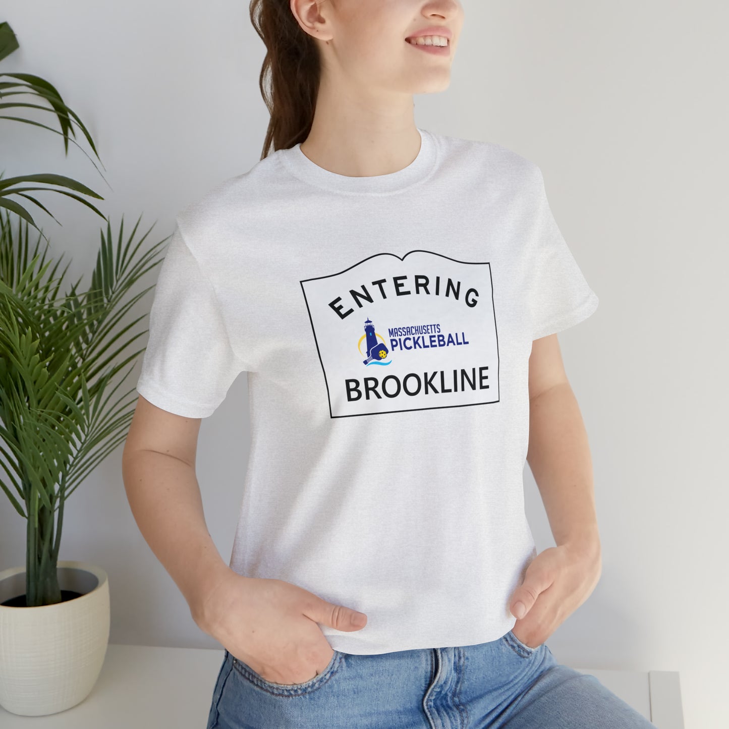 Brookline, Mass Pickleball Short Sleeve T-Shirt