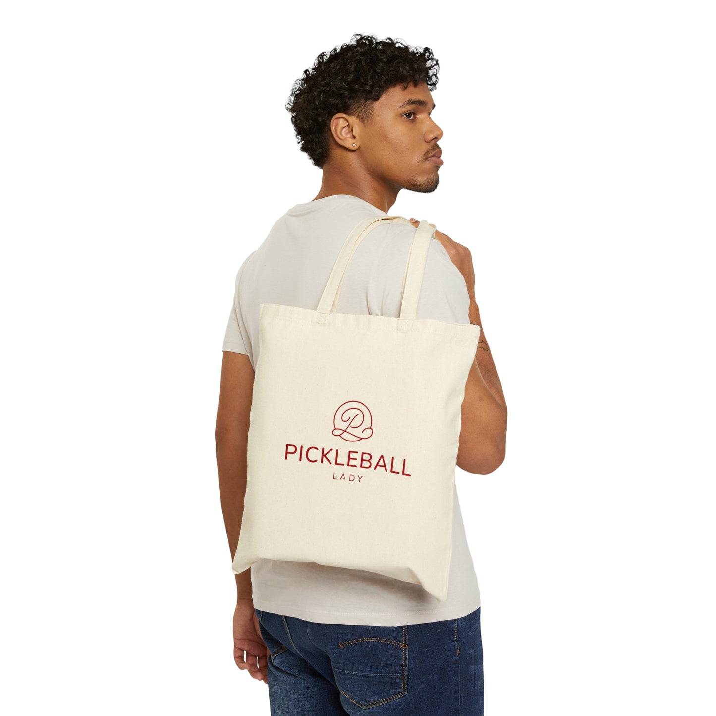 Pickleball Lady Canvas Tote Bag