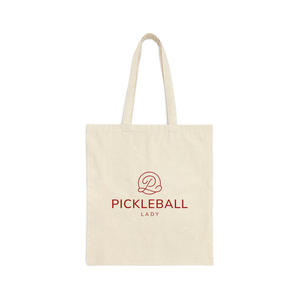 Pickleball Lady Canvas Tote Bag