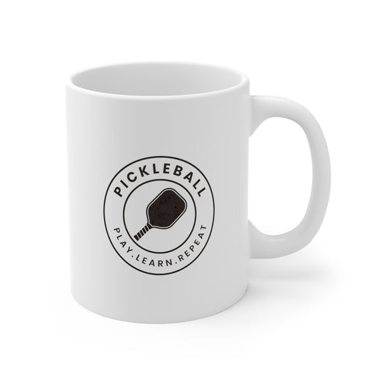 Pickleball Coffee Mug - Play, Learn, Repeat
