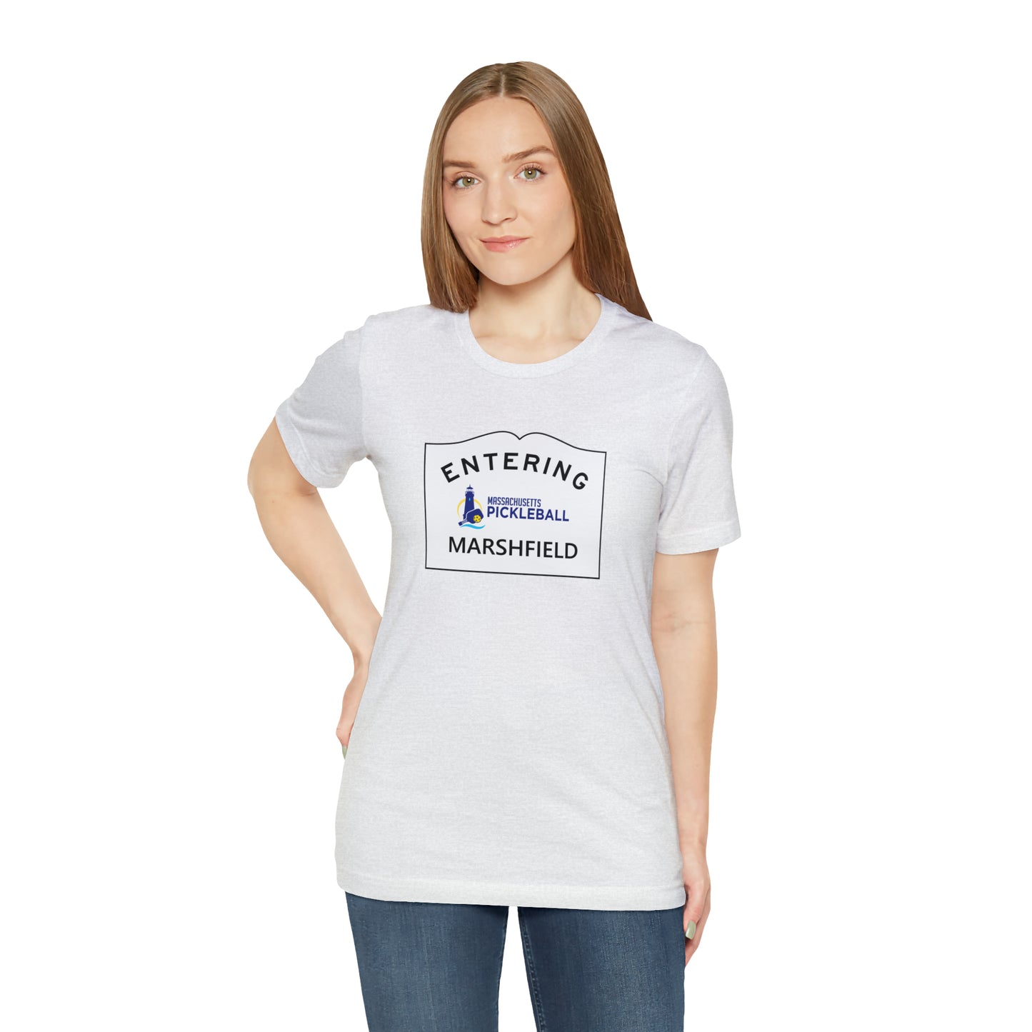 Marshfield, Mass Pickleball Short Sleeve T-Shirt