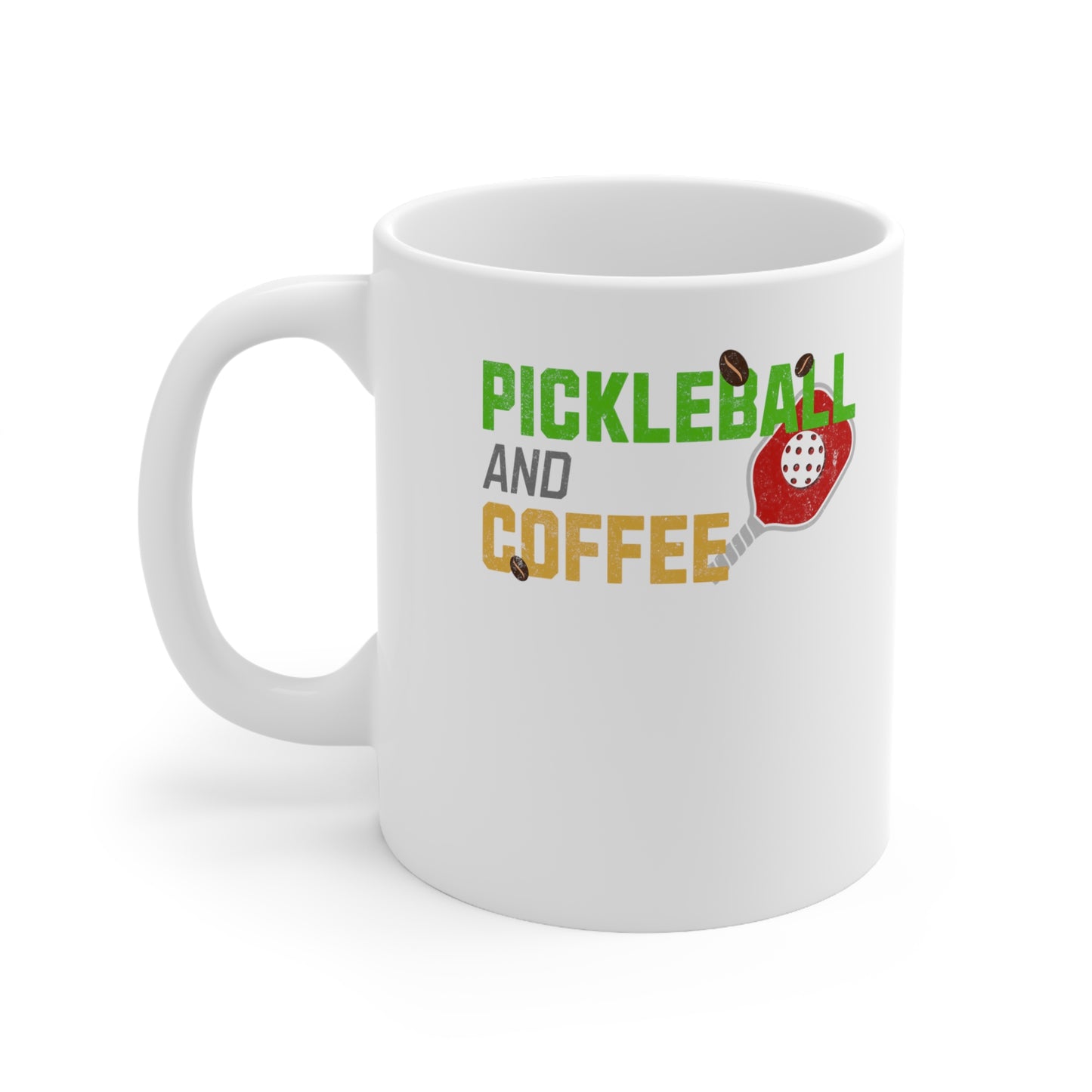 "Pickleball and Coffee" - Retro Ceramic Mug
