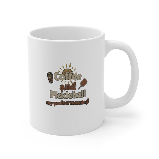 Pickleball Morning Delight – Coffee & Pickleball Custom Mug