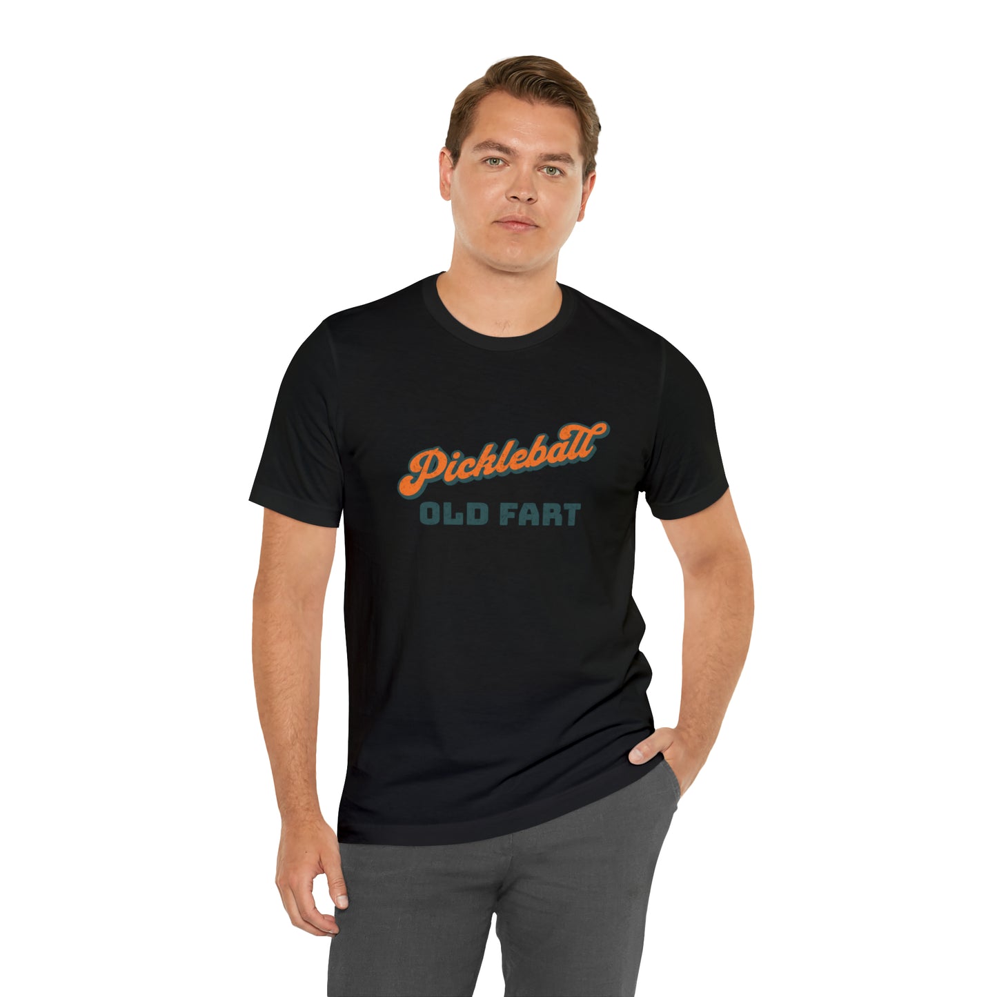 Pickler - Old Fart: Humorous Pickleball Cotton T-Shirt