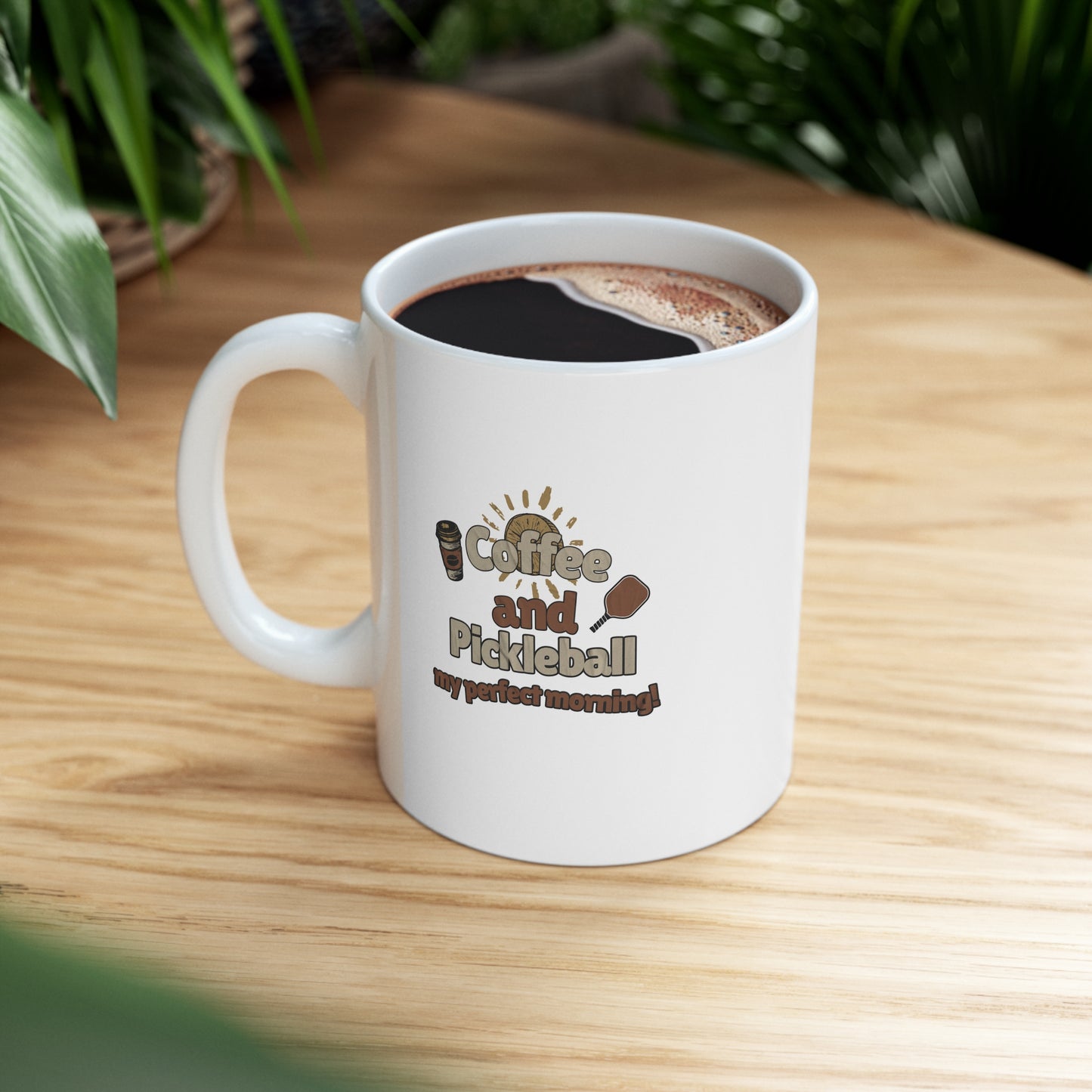 Pickleball Morning Delight – Coffee & Pickleball Custom Mug