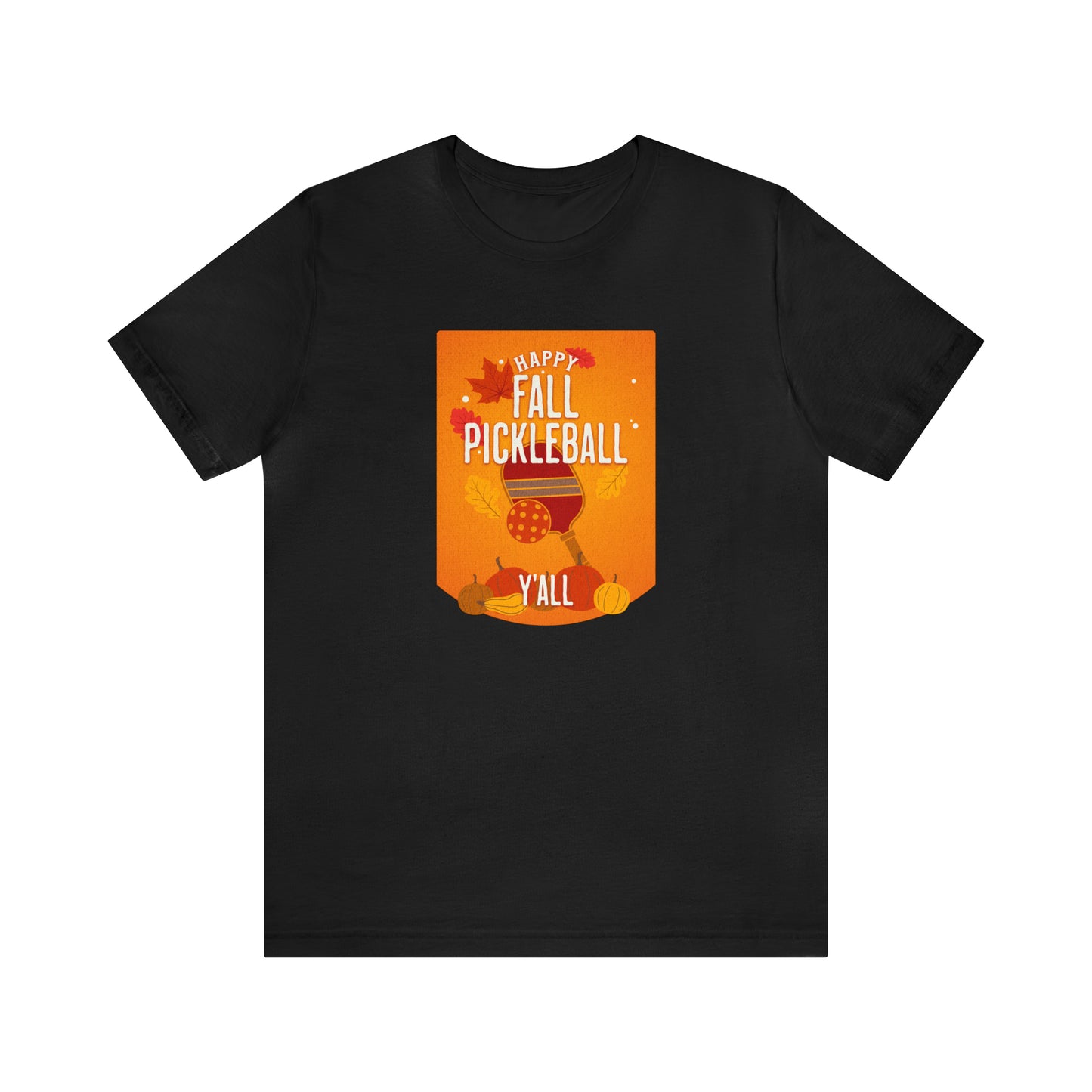 Happy Fall Pickleball Y'all! Halloween Theme T-Shirt