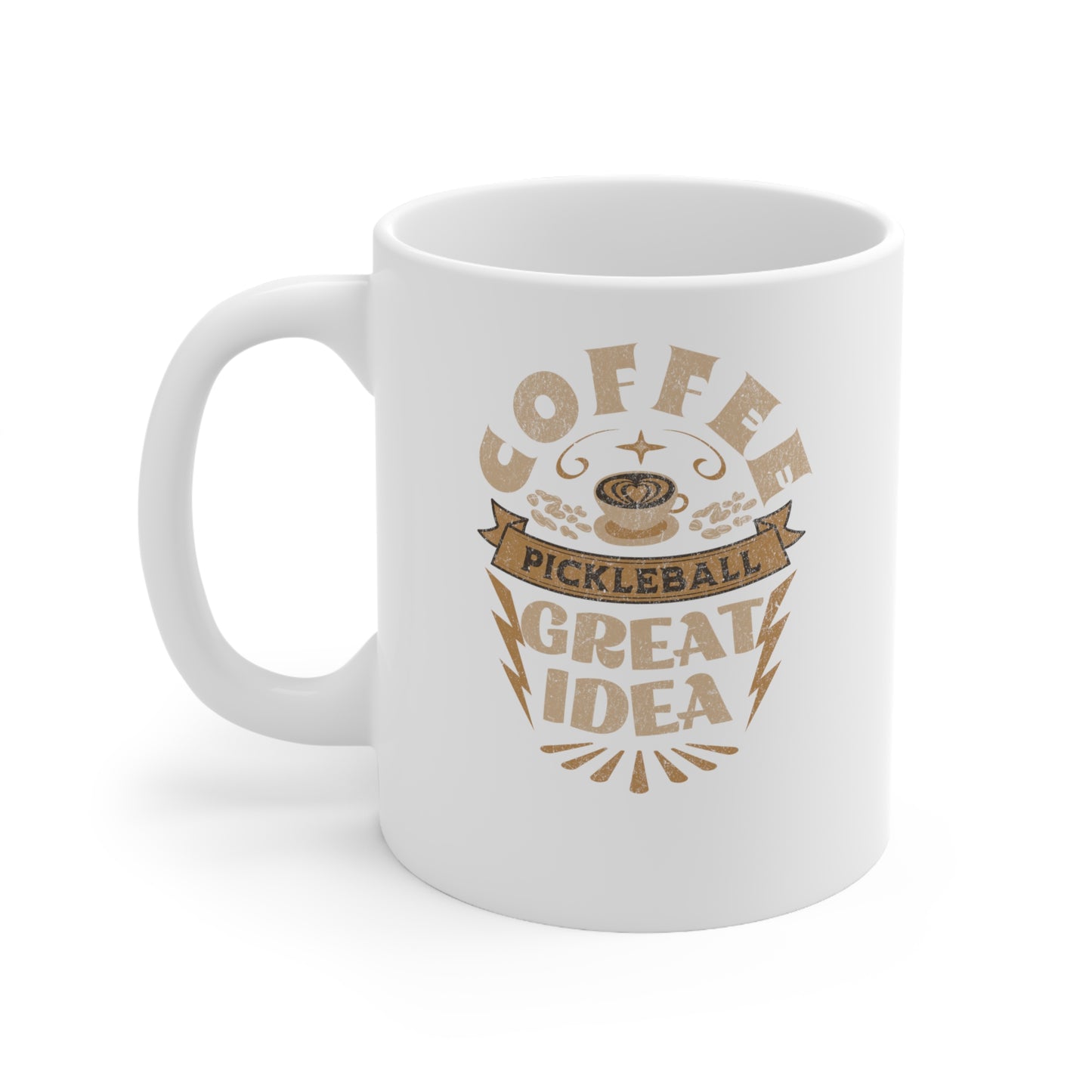Pickleball and Coffee – Retro Coffee Mug