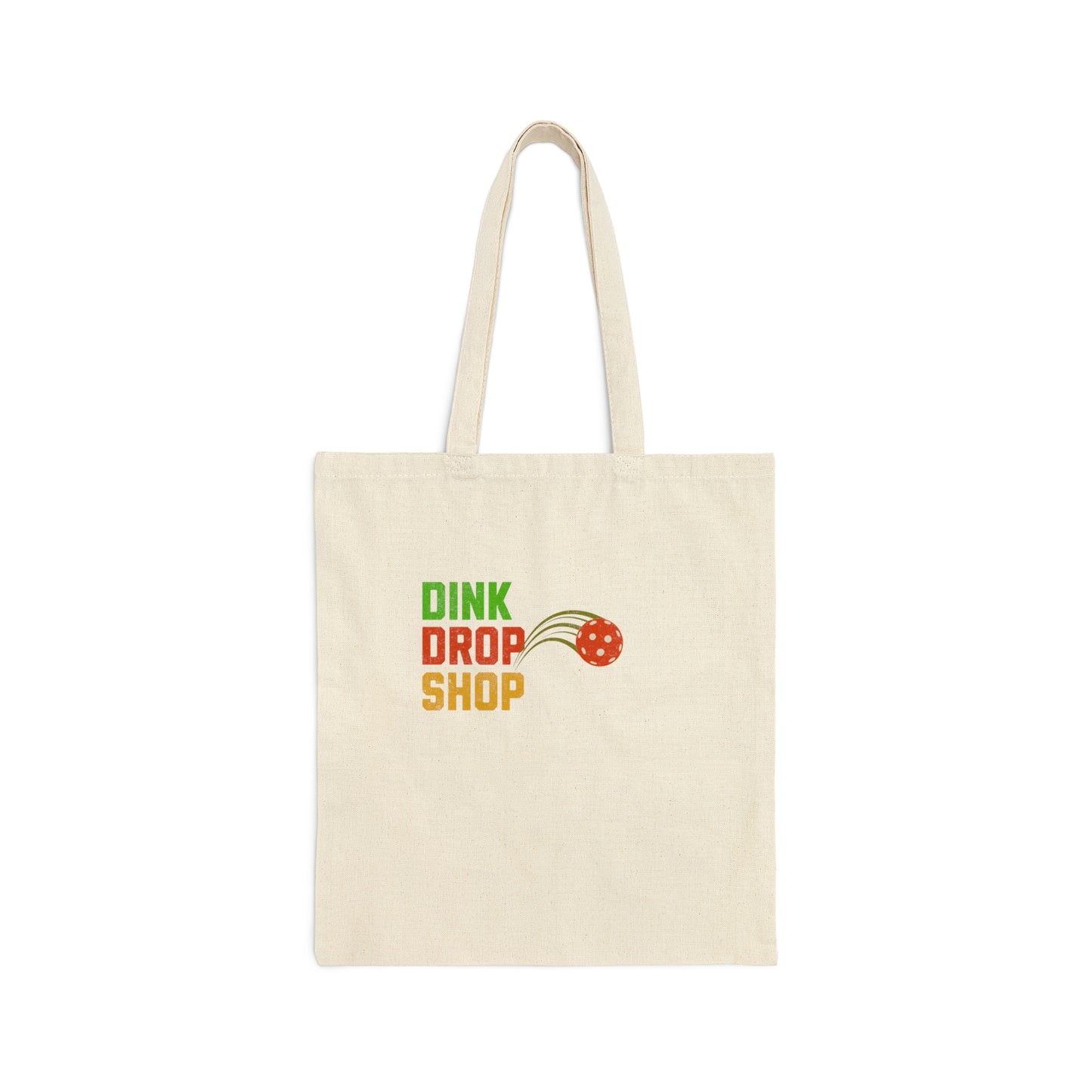Dink, Drop, Shop - Dual-Sided Pickleball Fan Tote Bag