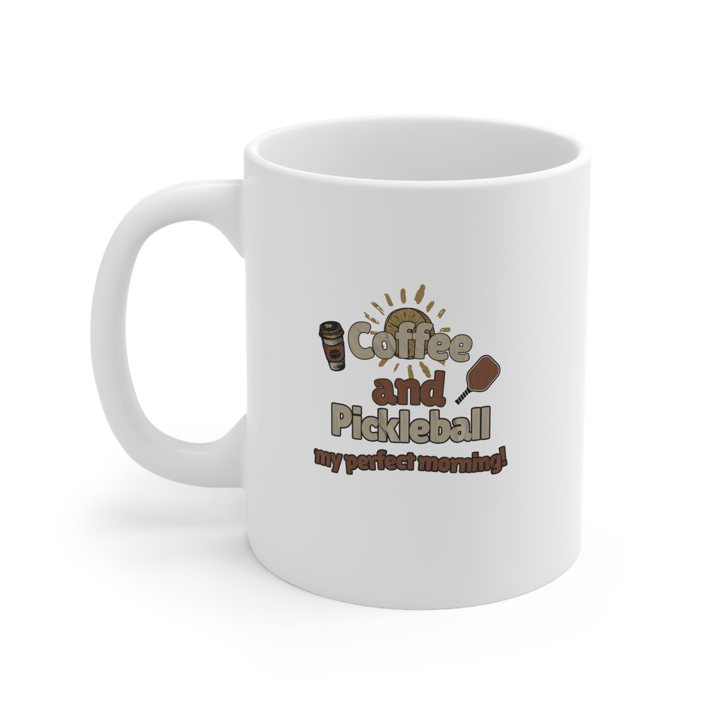 Pickleball Morning Delight – Coffee & Pickleball Custom Mug