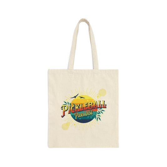 Pickleball Paradise Canvas Tote Bag