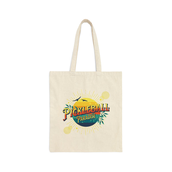 Pickleball Paradise Canvas Tote Bag