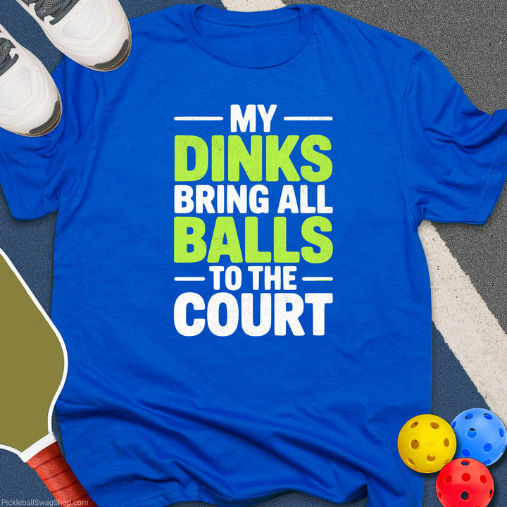 All Balls to Court T-Shirt - PickleballSwagShop