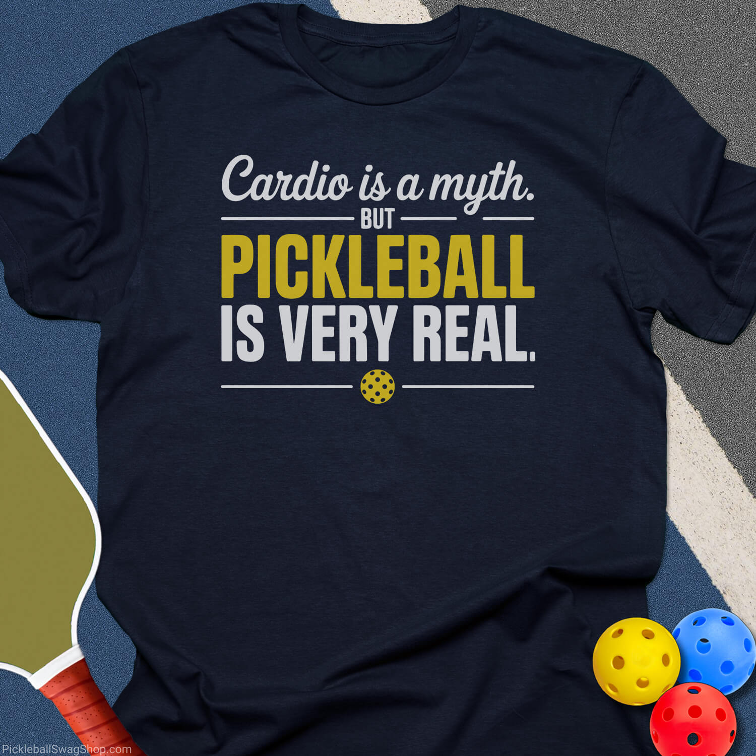 Cardio Is a Myth T-Shirt - Navy