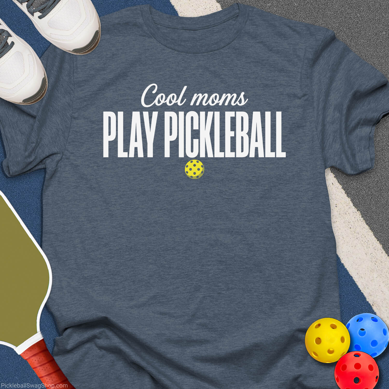 Cool Moms For Pickleball T-Shirt