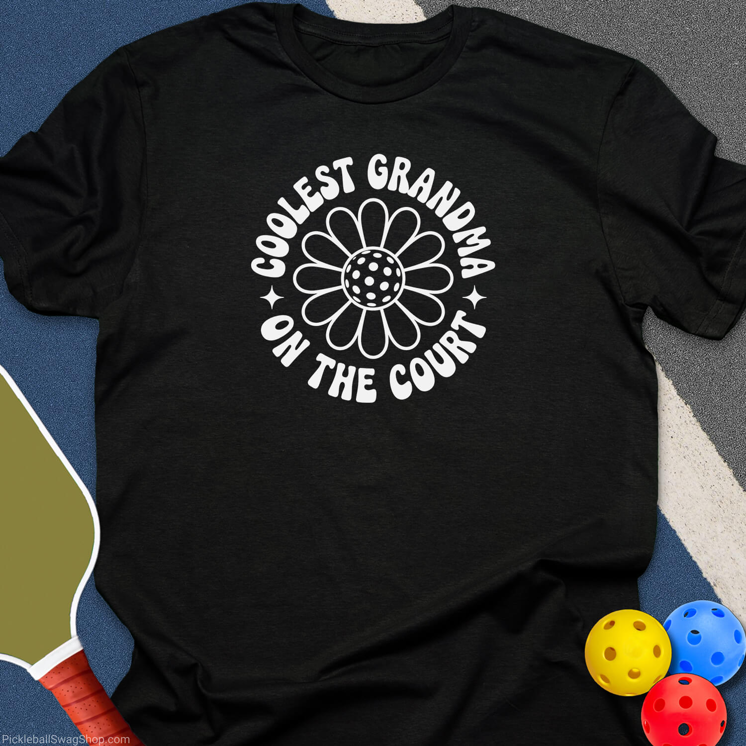 Coolest Grandma T-Shirt - Black