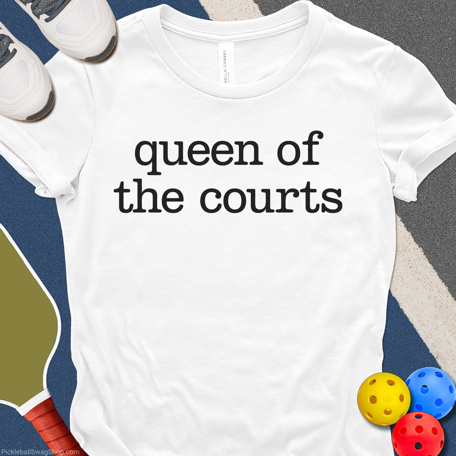 Court Queen Pickleball Womens T-Shirt