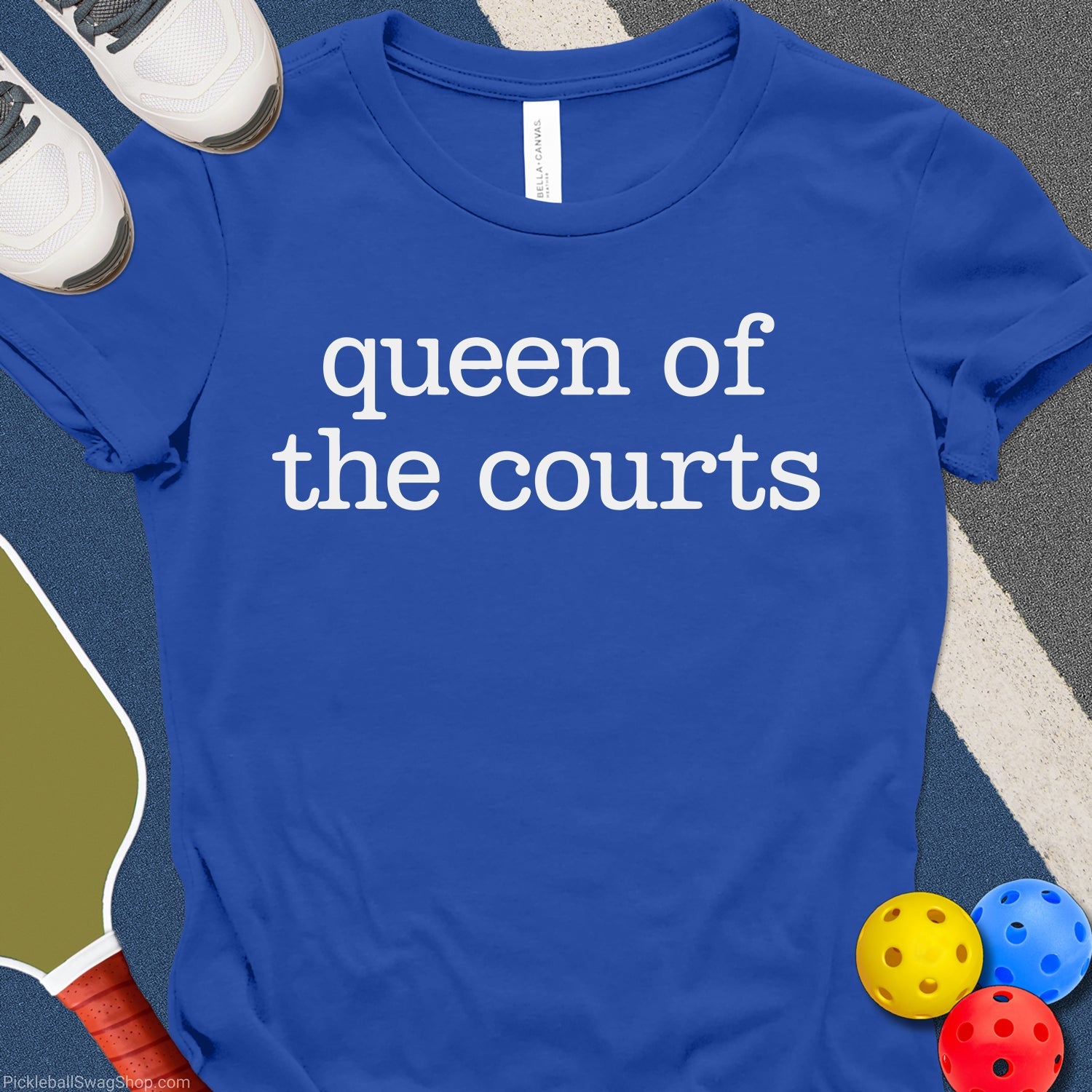 Court Queen Pickleball Womens T-Shirt