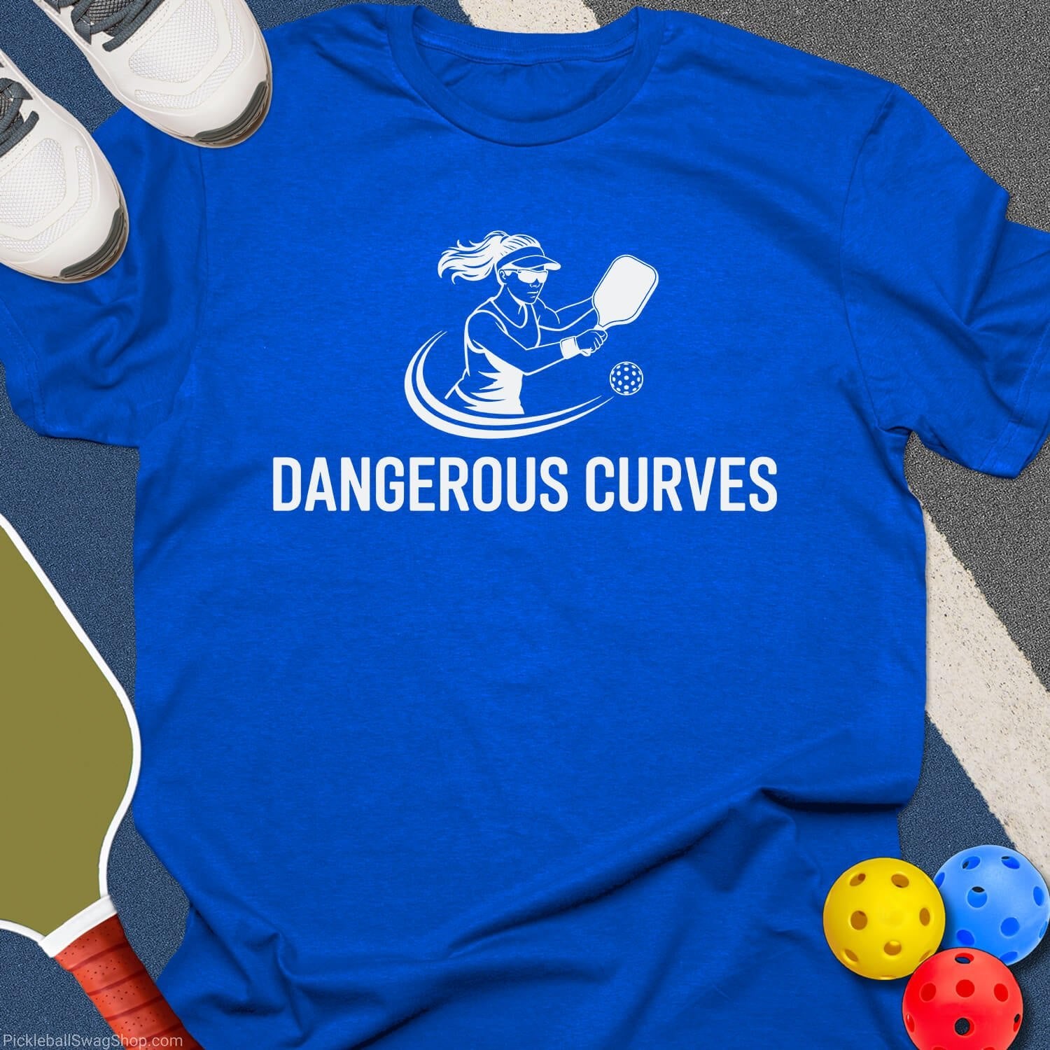 Dangerous Curves Pickleball T-Shirt
