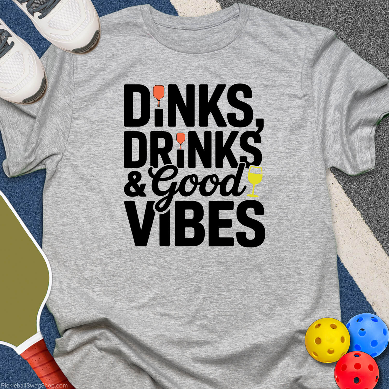 Dinks Drinks Good Vibes T-Shirt