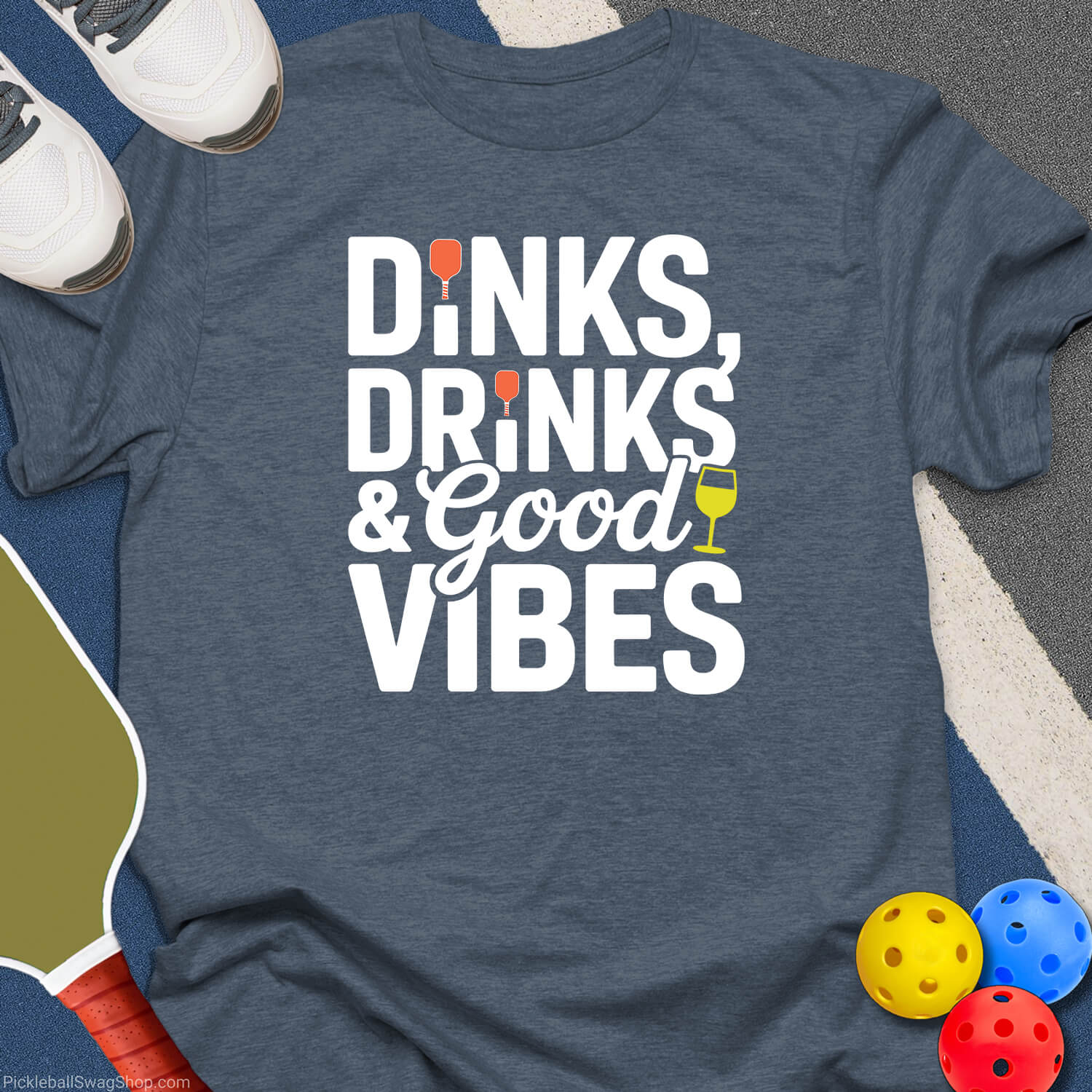 Dinks Drinks Good Vibes T-Shirt