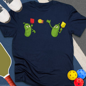 Pickles Playing Pickleball T-Shirt