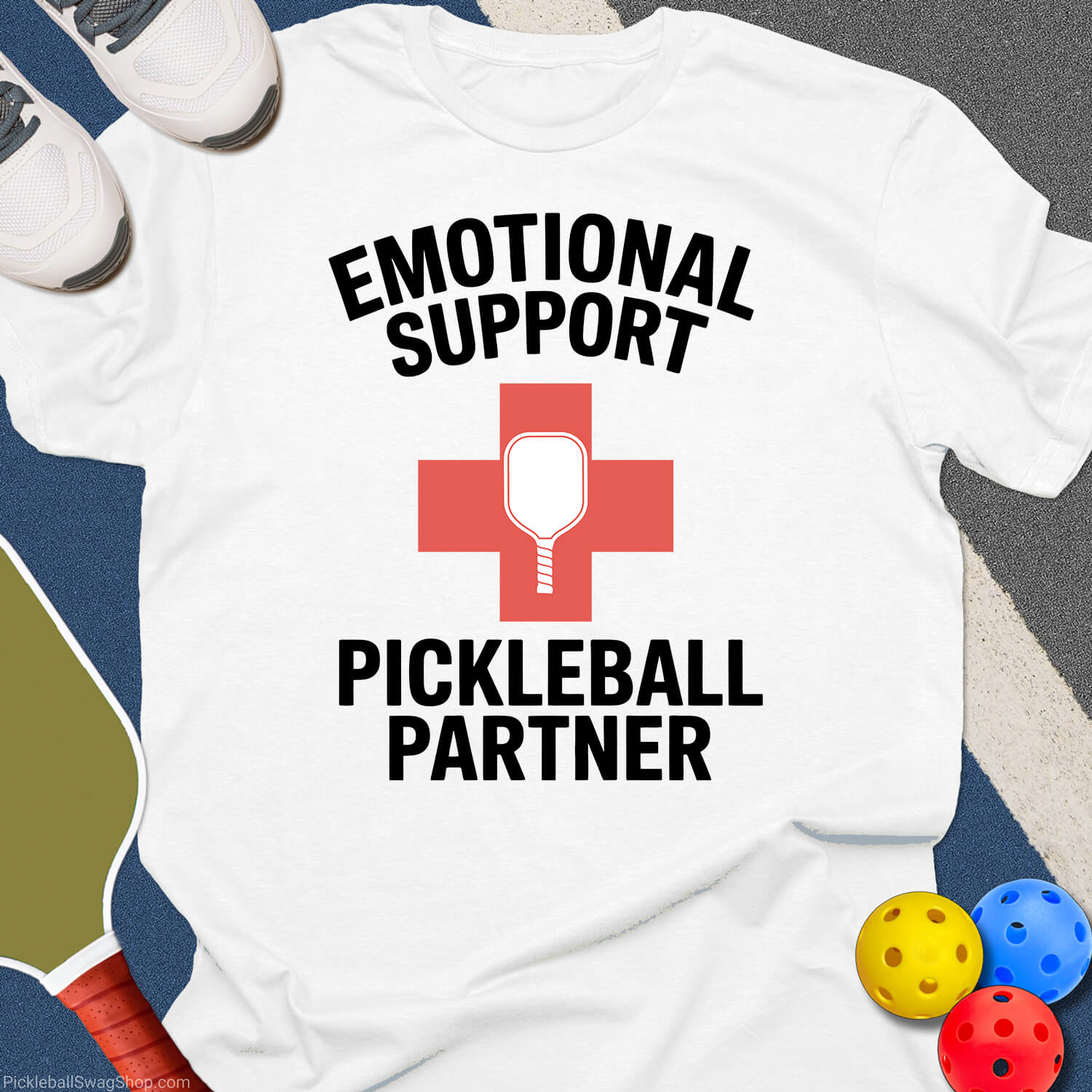 Emotional Support Pickleball T-Shirt