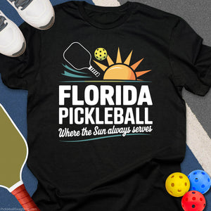 Florida Pickleball Sun Serves T-Shirt